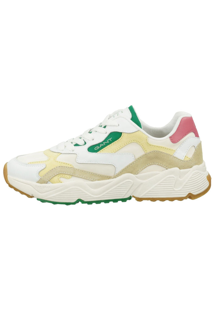 GANT Sneaker Leder Weiß/Gelb - surf4shoes