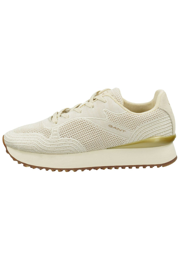 GANT Sneaker Lederimitat Hellbeige - surf4shoes