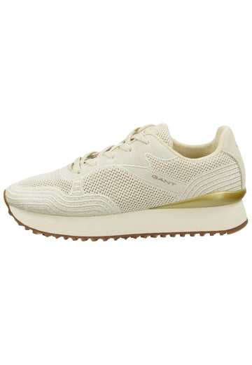 GANT Sneaker Lederimitat Hellbeige - surf4shoes