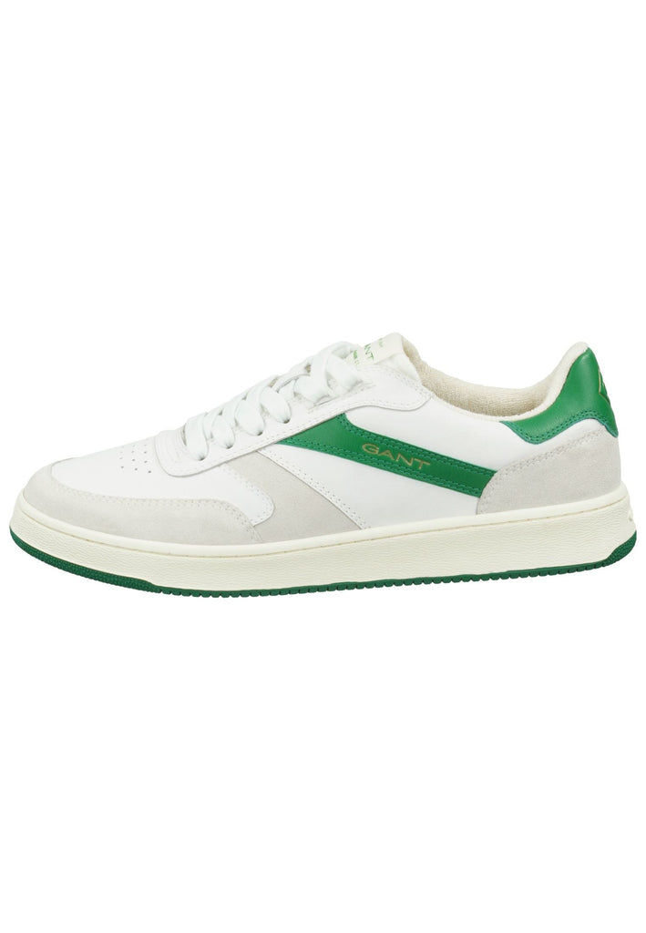 GANT Sneaker Leder Weiß/Grün - surf4shoes