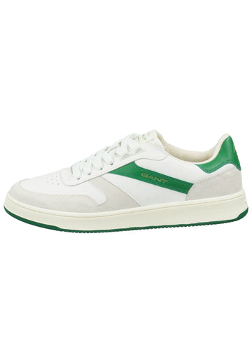 GANT Sneaker Leder Weiß/Grün - surf4shoes