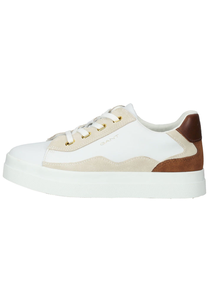GANT Sneaker Leder Beige/Weiß - surf4shoes