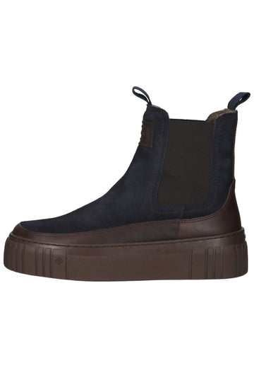 GANT Stiefelette Veloursleder/Textil Braun/Blau - surf4shoes