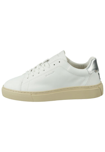 GANT Sneaker Leder Weiß/Silber - surf4shoes