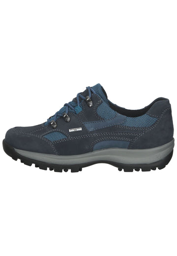Waldläufer Wanderschuhe Leder/Textil Marine - surf4shoes