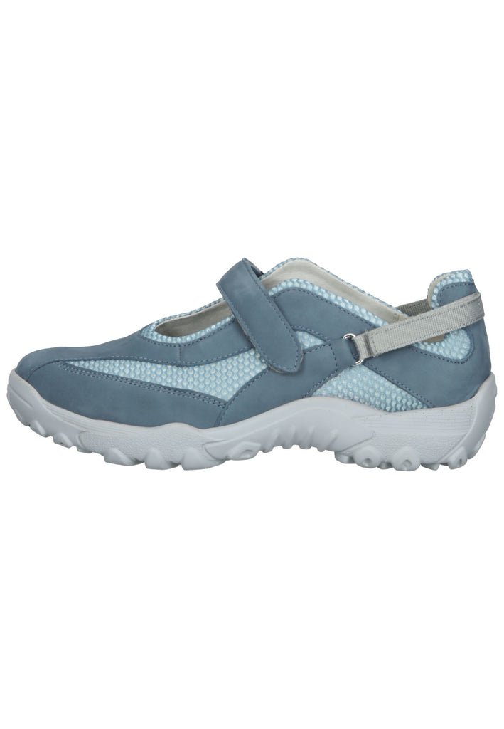 Waldläufer Halbschuhe Leder/Textil Denim - surf4shoes