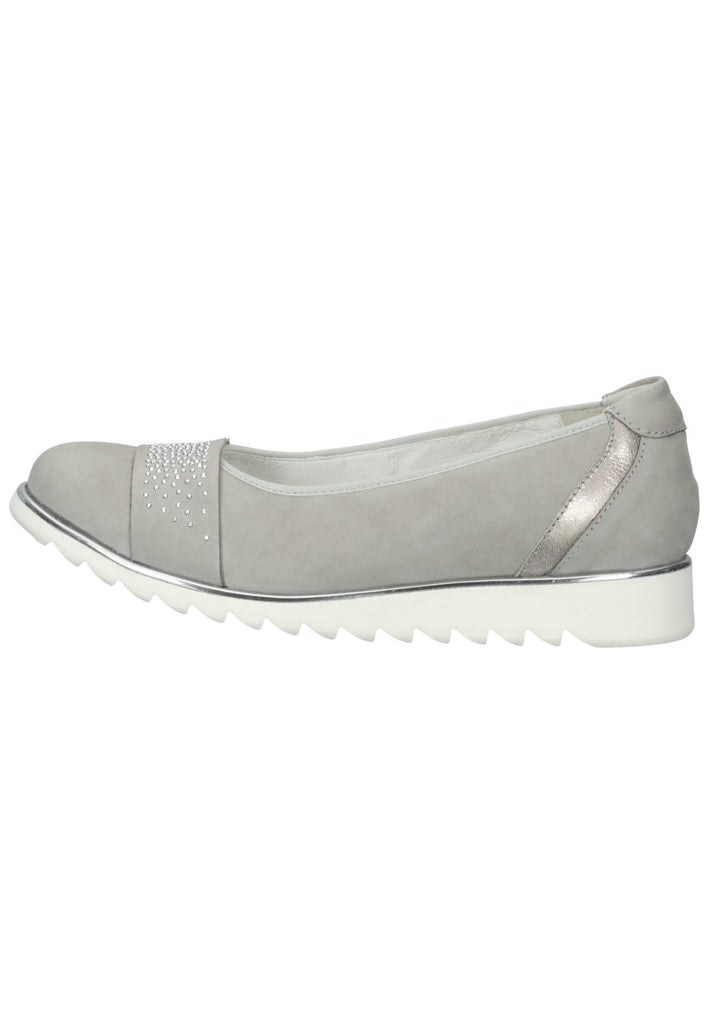 Waldläufer Ballerinas Nubukleder Stein - surf4shoes
