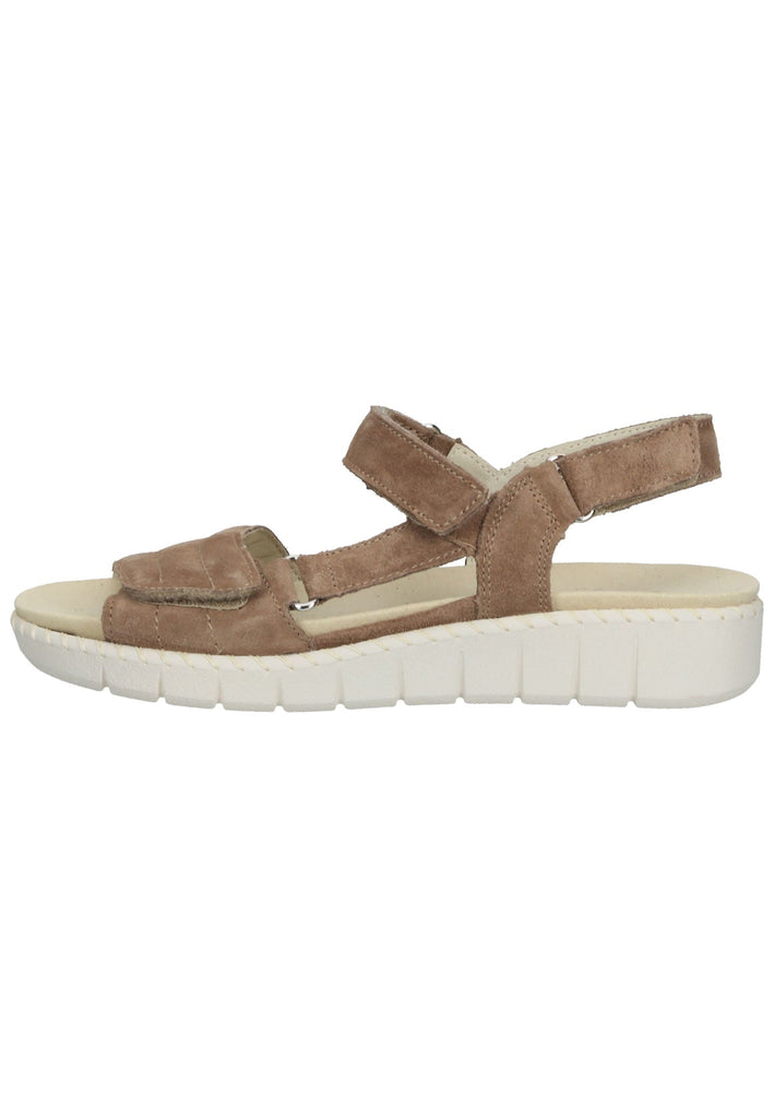 Waldläufer Sandalen Veloursleder Nougat - surf4shoes