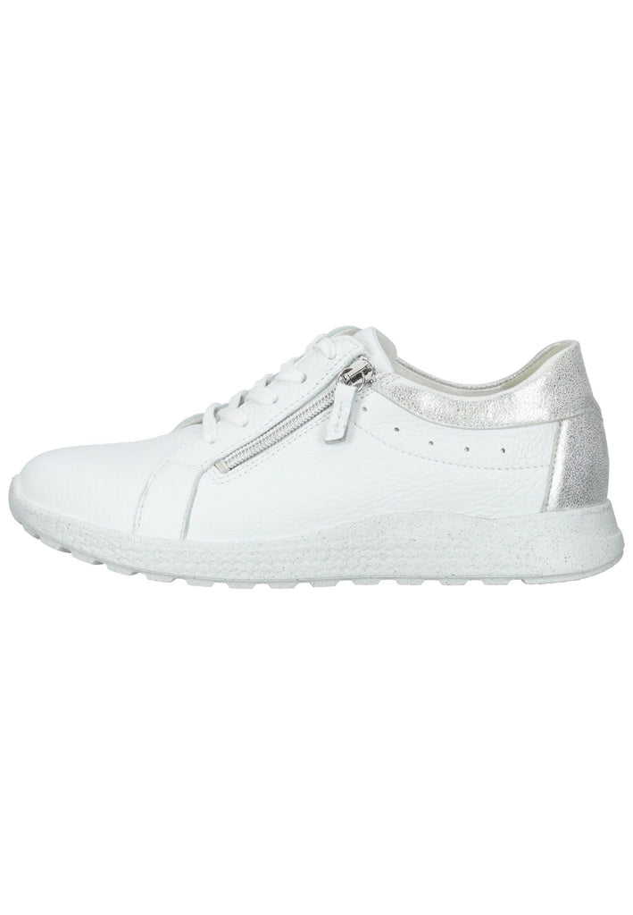 Waldläufer Sneaker Leder Weiß/Silber - surf4shoes