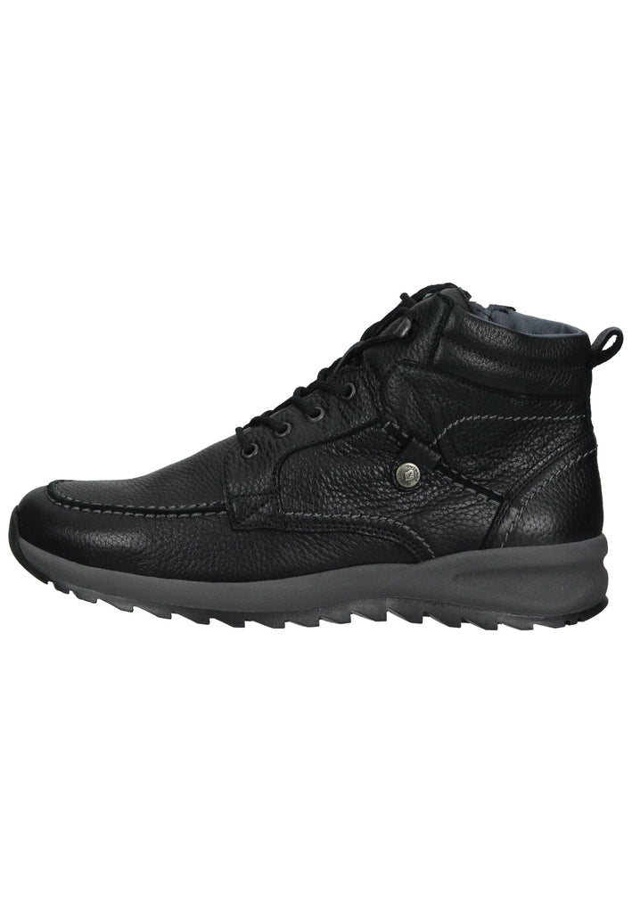 Waldläufer Wanderschuhe Leder Schwarz Warmfutter - surf4shoes