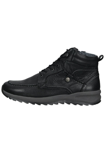 Waldläufer Wanderschuhe Leder Schwarz Warmfutter - surf4shoes