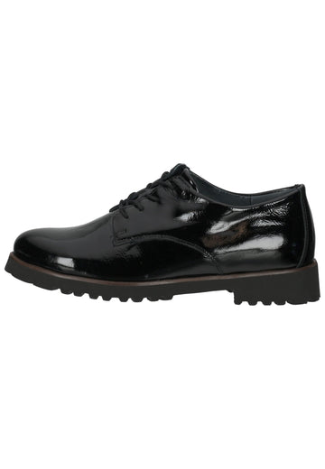 Waldläufer Halbschuhe Leder Schwarz - surf4shoes