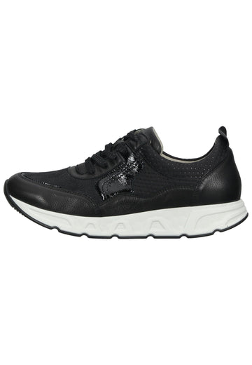 Waldläufer Sneaker Leder/Textil Schwarz - surf4shoes