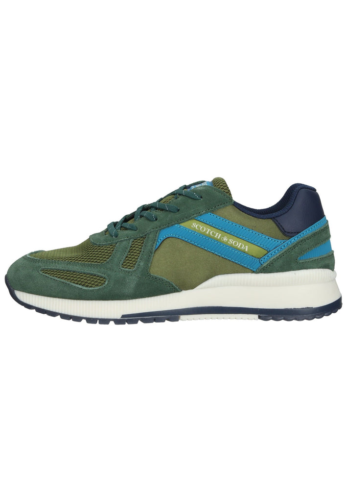 Scotch & Soda Sneaker Leder/Textil Army - surf4shoes