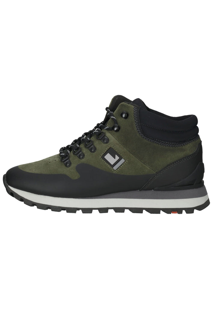 LLOYD SELECTED Sneaker Leder/Textil Schwarz/Grün - surf4shoes