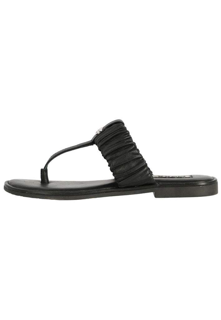 Mexx Zehensteg Leder Schwarz - surf4shoes