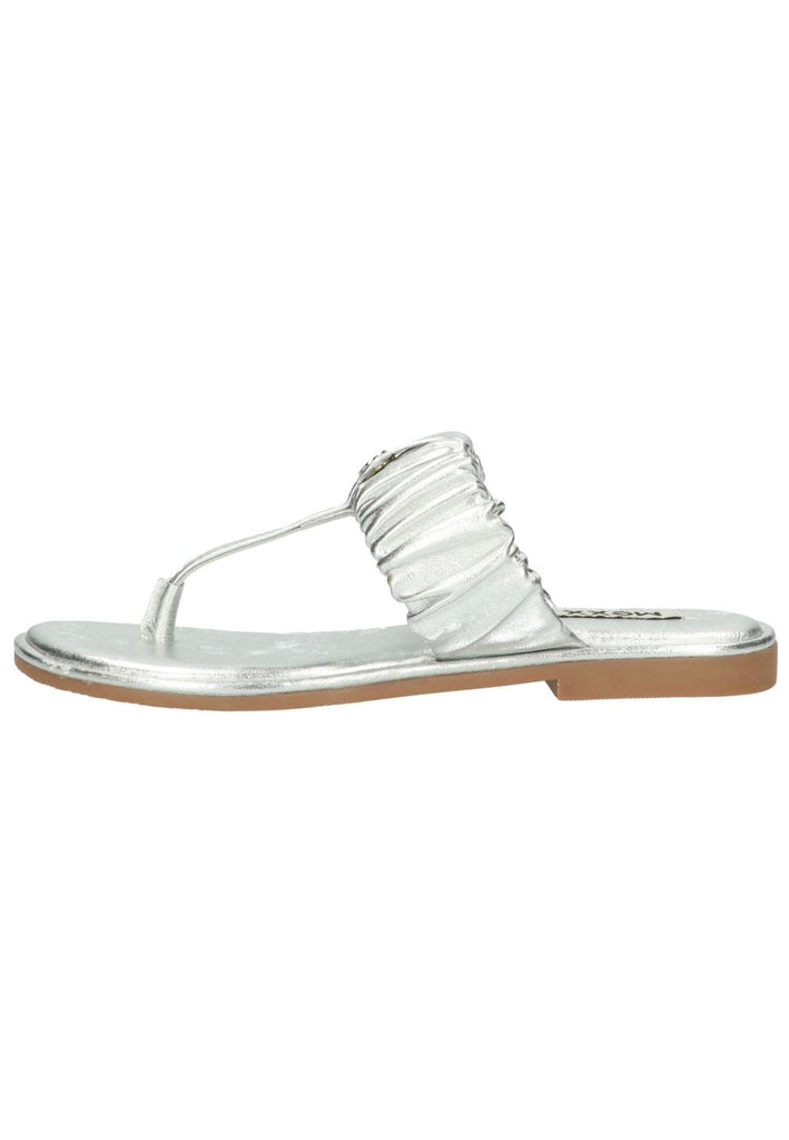 Mexx Zehensteg Leder Silber - surf4shoes
