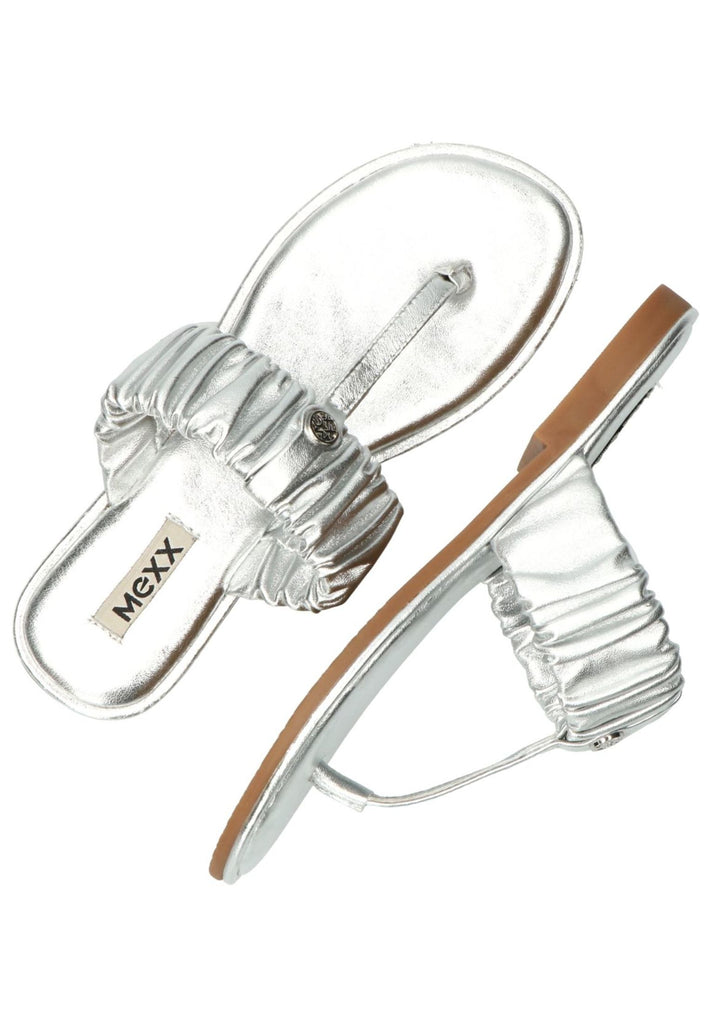Mexx Zehensteg Leder Silber - surf4shoes