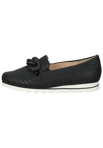 HASSIA Slipper Leder Schwarz - surf4shoes