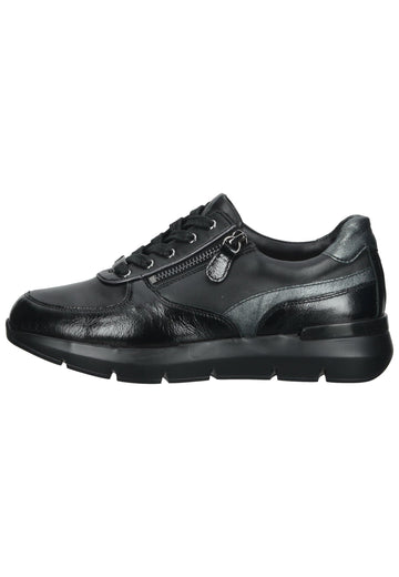 HASSIA Sneaker Leder Schwarz/Grau - surf4shoes