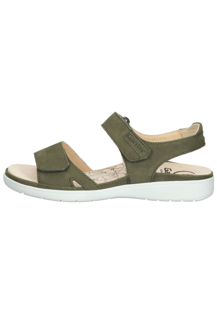 Ganter Sandalen Nubukleder Grün - surf4shoes
