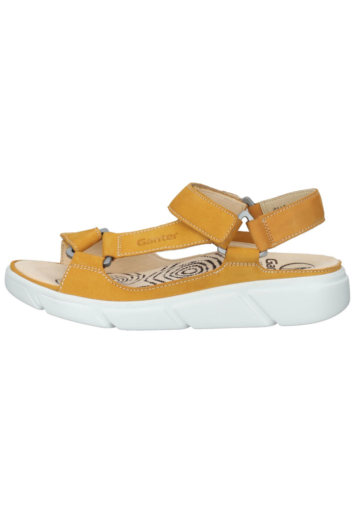 Ganter Sandalen Nubukleder Gelb - surf4shoes