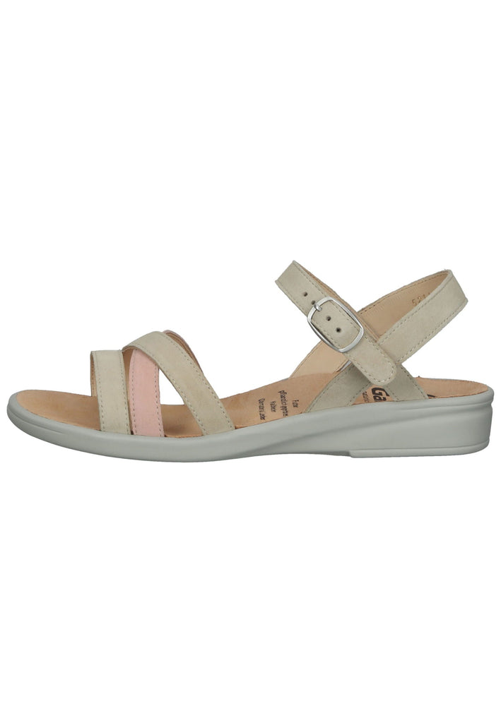 Ganter Sandalen Veloursleder Beige/Rosa - surf4shoes