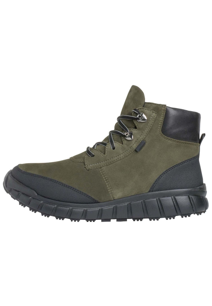 Ganter Stiefelette Nubukleder Olive/Schwarz - surf4shoes