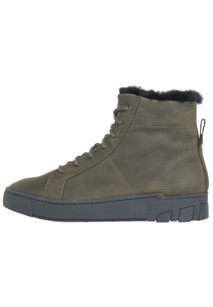 Ganter Stiefelette Nubukleder Olive Warmfutter - surf4shoes
