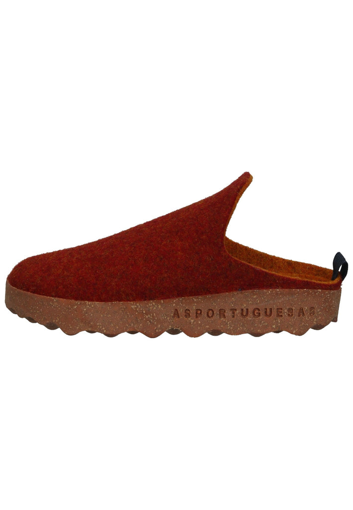 ASPORTUGUESAS Hausschuhe Filz Rot - surf4shoes