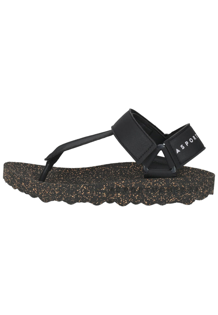 ASPORTUGUESAS Sandalen Textil Schwarz - surf4shoes