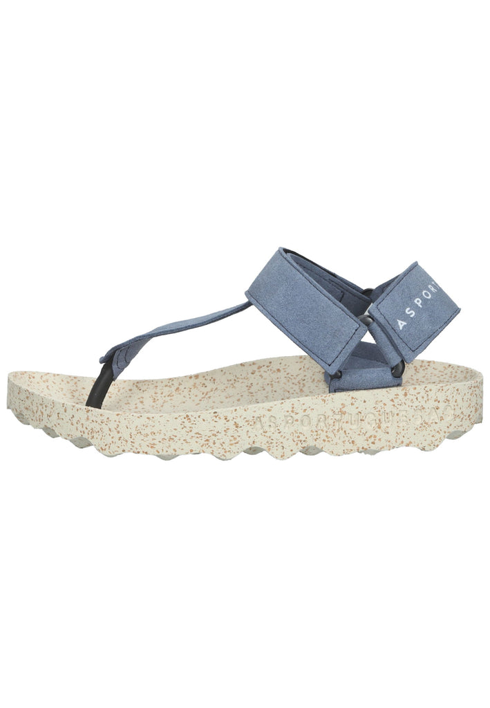 ASPORTUGUESAS Sandalen Textil Mittelblau - surf4shoes