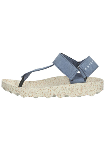 ASPORTUGUESAS Sandalen Textil Mittelblau - surf4shoes