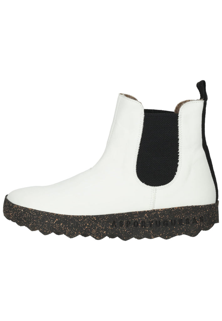 ASPORTUGUESAS Stiefelette Leder/Textil Weiß Warmfutter - surf4shoes
