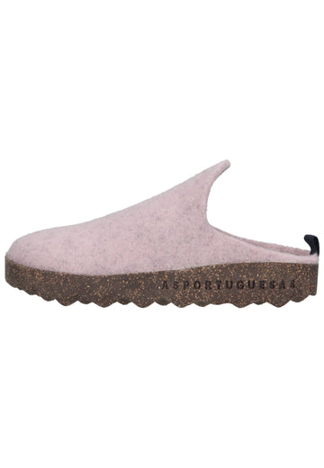 ASPORTUGUESAS Hausschuhe Filz Pink - surf4shoes