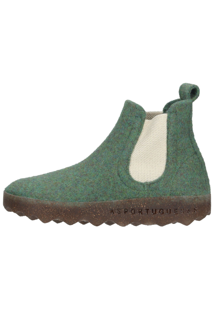 ASPORTUGUESAS Stiefelette Filz Grün - surf4shoes