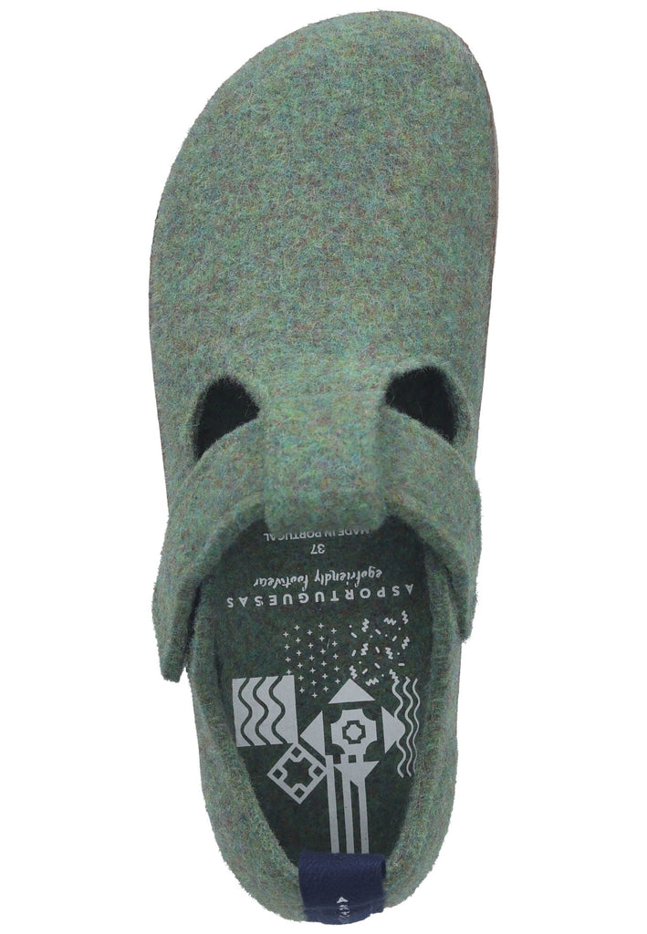 ASPORTUGUESAS Halbschuhe Filz Grün - surf4shoes