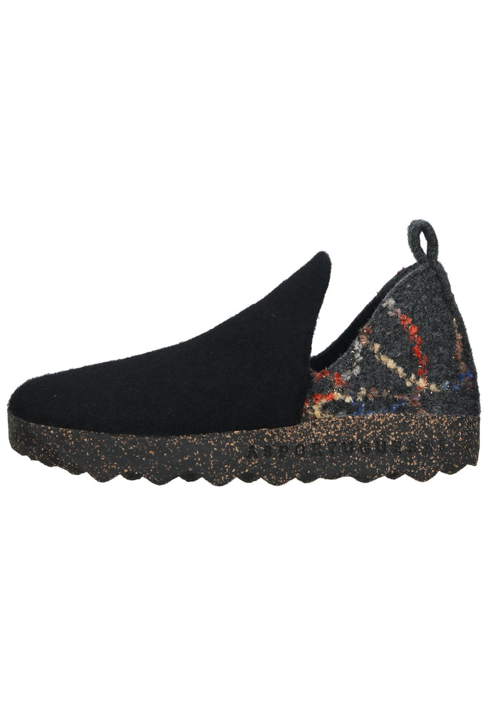 ASPORTUGUESAS Hausschuhe Filz Schwarz - surf4shoes