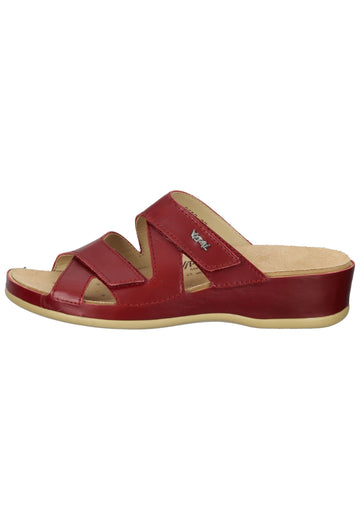 Vital Pantoletten Leder Rot - surf4shoes