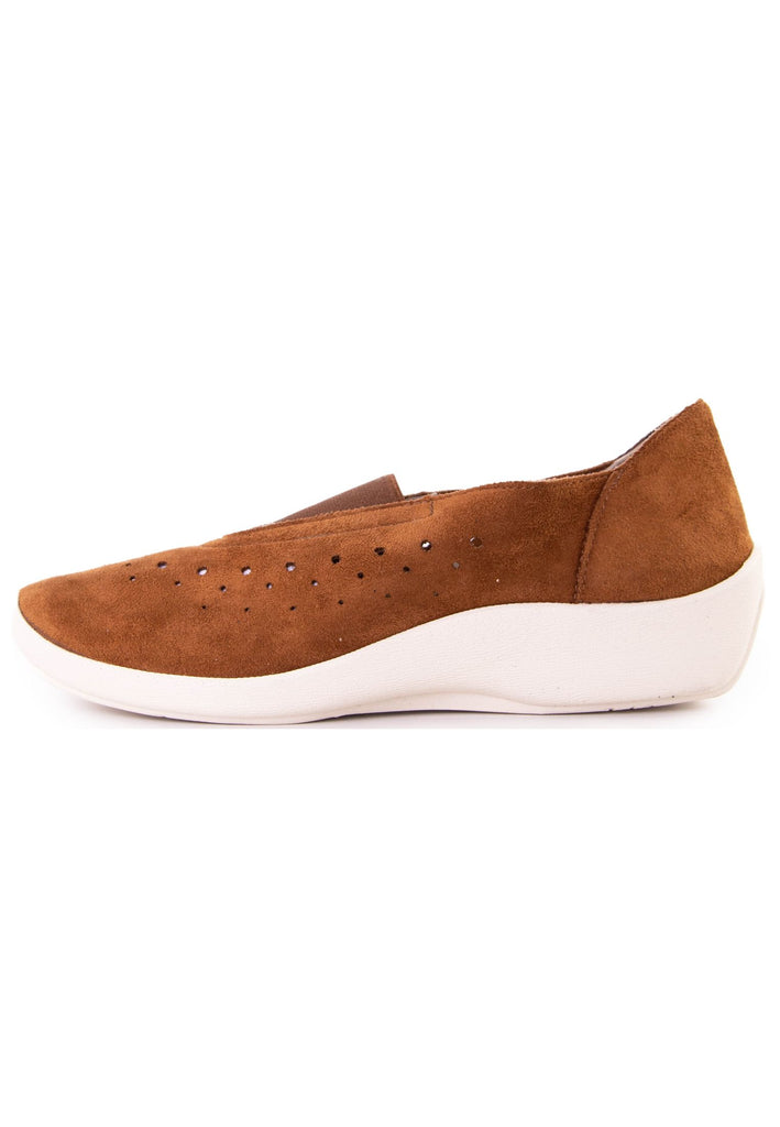 ARCOPEDICO Slipper Lederimitat Braun - surf4shoes