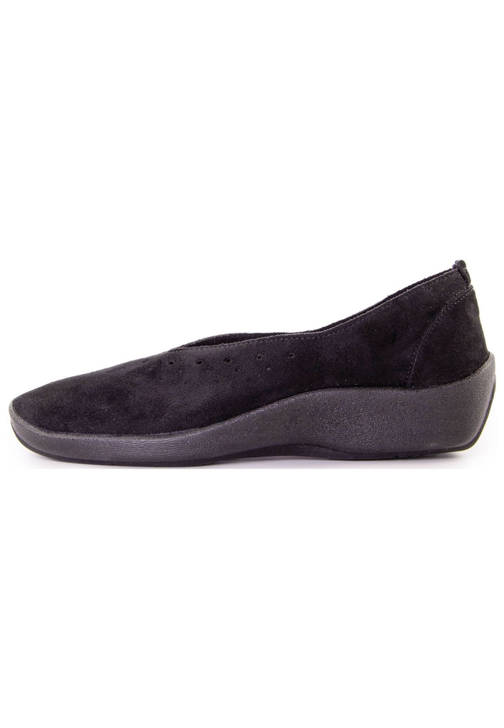 ARCOPEDICO Slipper Lederimitat Schwarz - surf4shoes