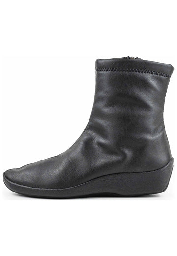 ARCOPEDICO Stiefelette Lederimitat/Textil Schwarz/Schwarz - surf4shoes