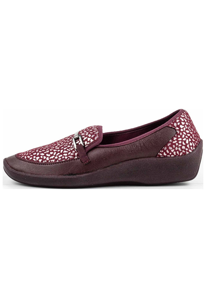 ARCOPEDICO Slipper Lederimitat Bordeaux - surf4shoes