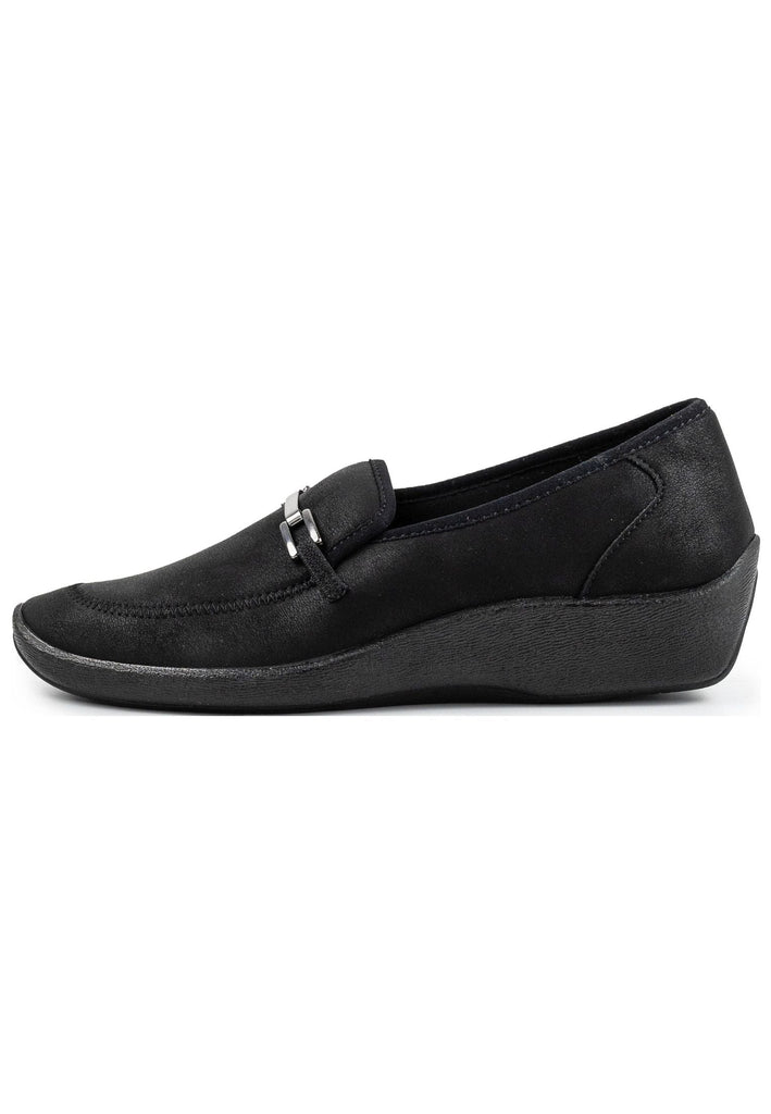 ARCOPEDICO Slipper Lederimitat Schwarz - surf4shoes