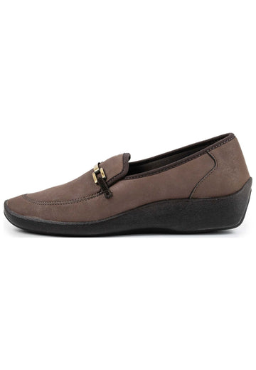 ARCOPEDICO Slipper Lederimitat Braun - surf4shoes