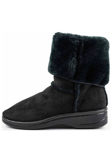 ARCOPEDICO Stiefelette Lederimitat Black Warmfutter - surf4shoes