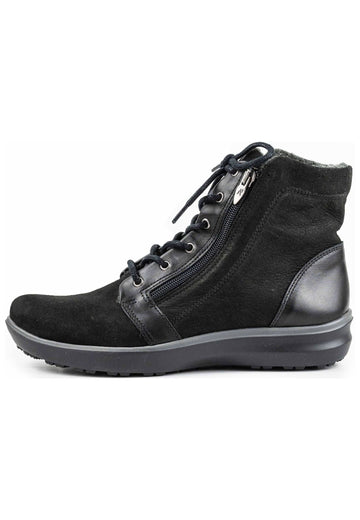 ARCOPEDICO Stiefelette Leder/Textil Schwarz Warmfutter - surf4shoes