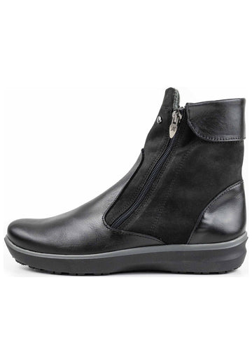 ARCOPEDICO Stiefelette Leder/Textil Schwarz Warmfutter - surf4shoes