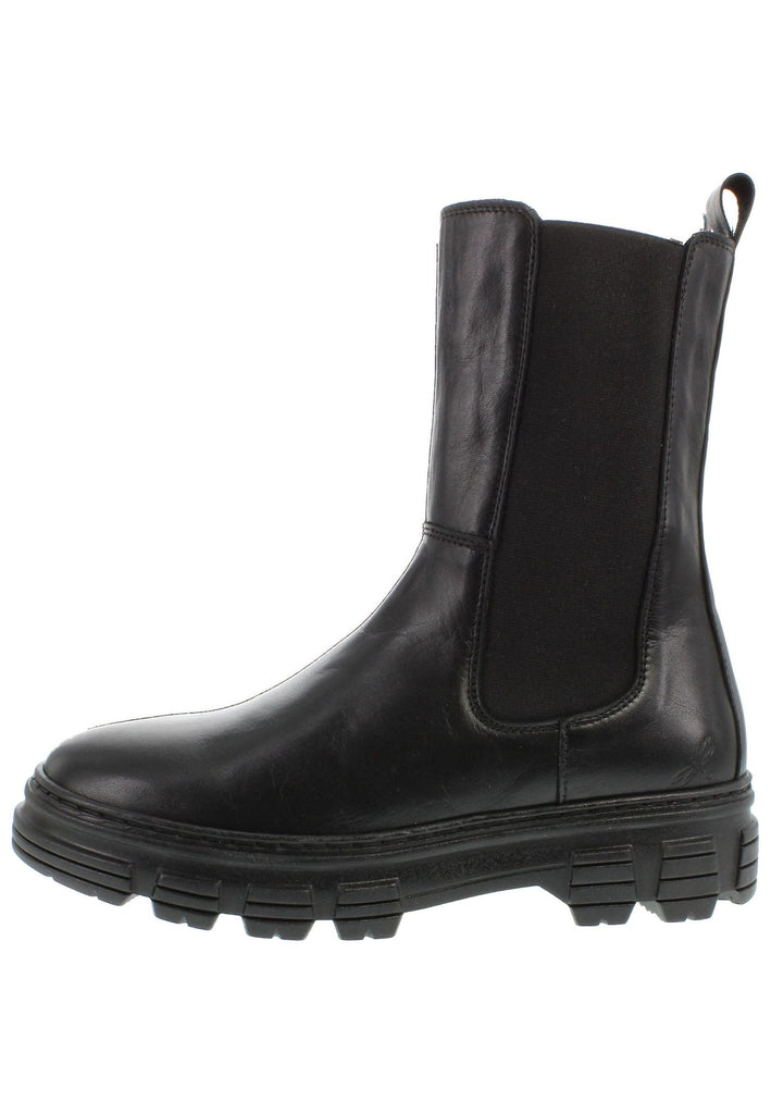 Libelle Stiefelette Leder/Textil Schwarz - surf4shoes