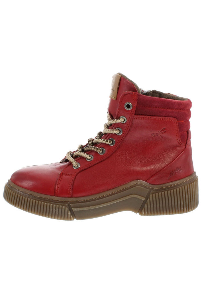 Libelle Stiefelette Nappaleder Rot Warmfutter - surf4shoes